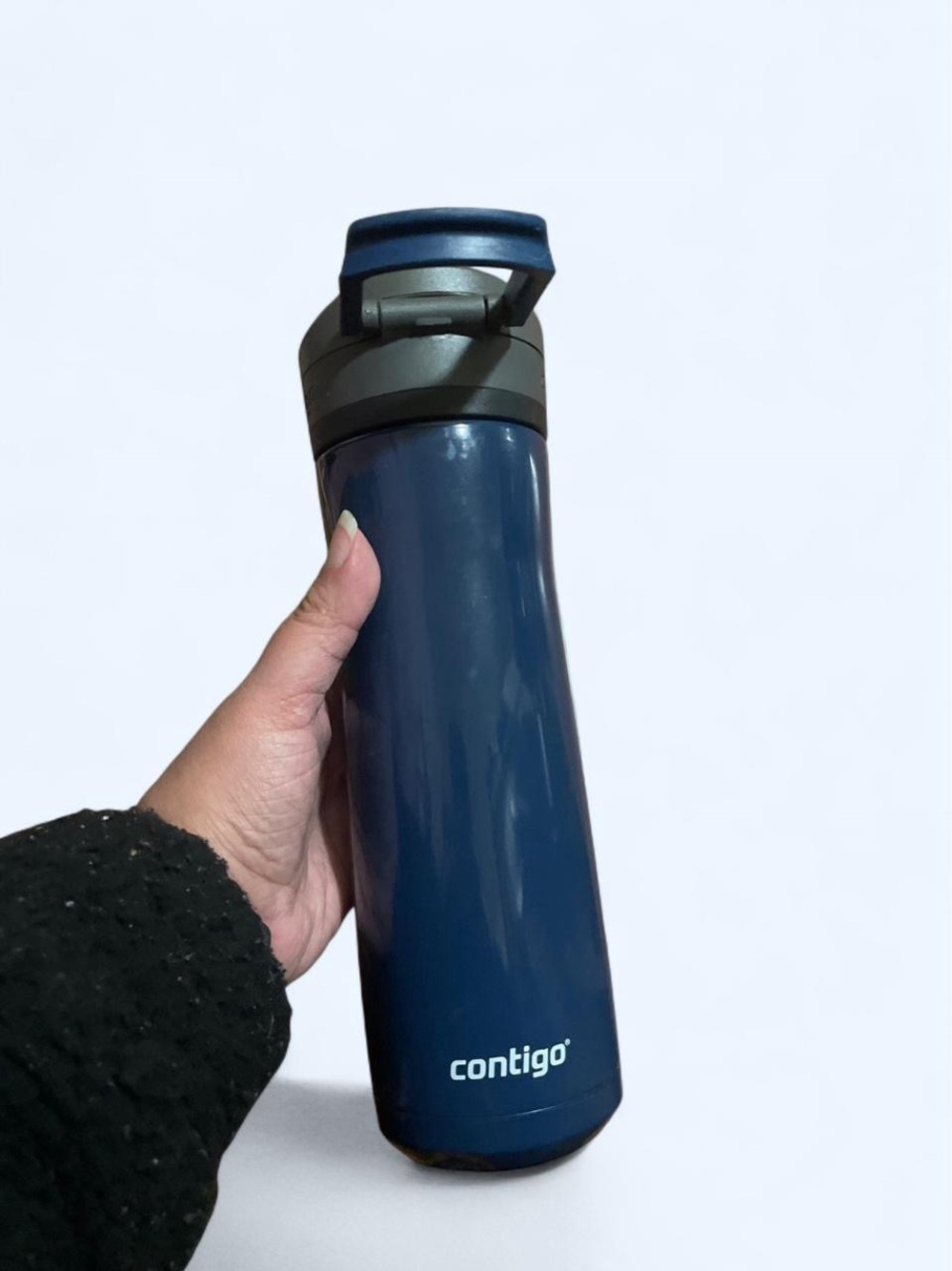 Contigo Navy/Dark Teal Blue Travel Water Bottle